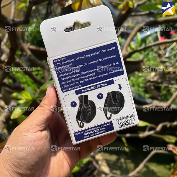 F-Clip gài giữ gọn dây tăng đơ bản 25mm