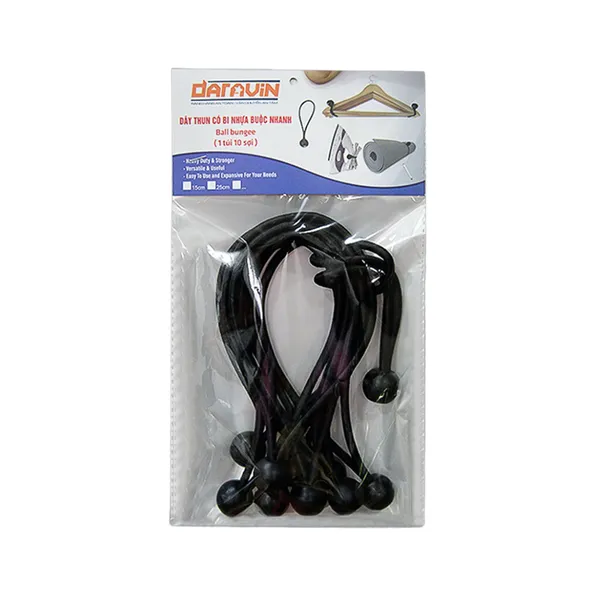 Combo 10 sợi dây thun bi nhựa buộc nhanh Ball Bungee