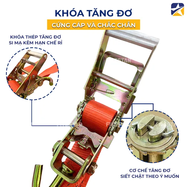 Dây Tăng Đơ Chằng Bánh Xe Vận Chuyển Ô Tô