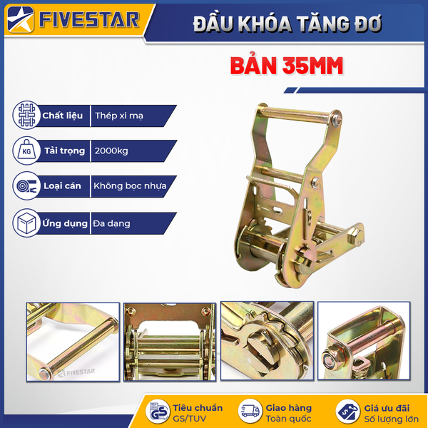 Đầu tăng đơ bản 35mm tải 2 tấn