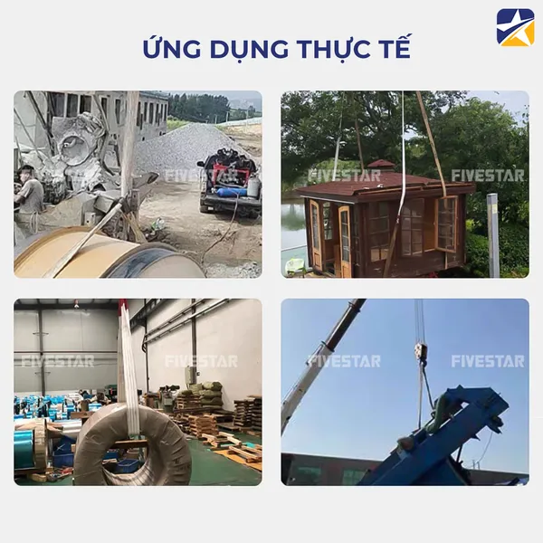 Dây cáp vải trắng