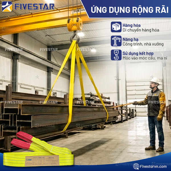 Dây cáp vải tải 3 tấn