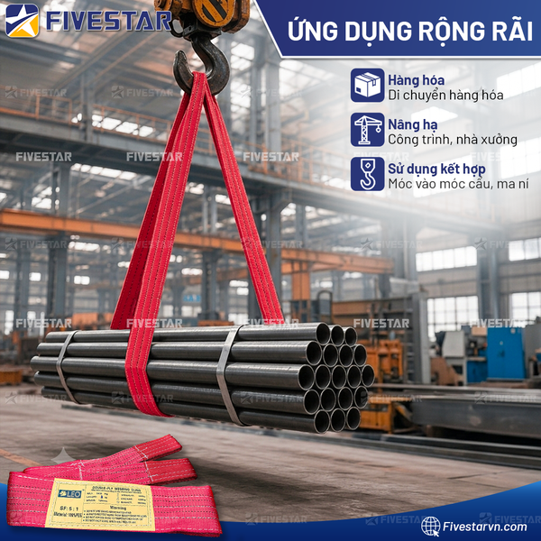 Dây cáp vải tải 5 tấn