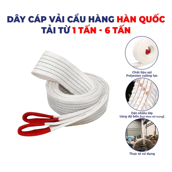 Dây cáp vải Hàn Quốc