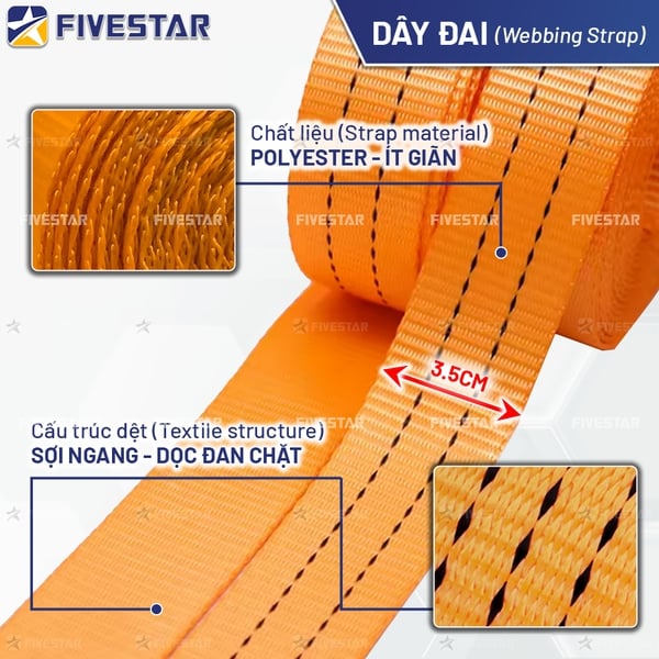 Dây cùm trụ bê tông siết chặt an toàn