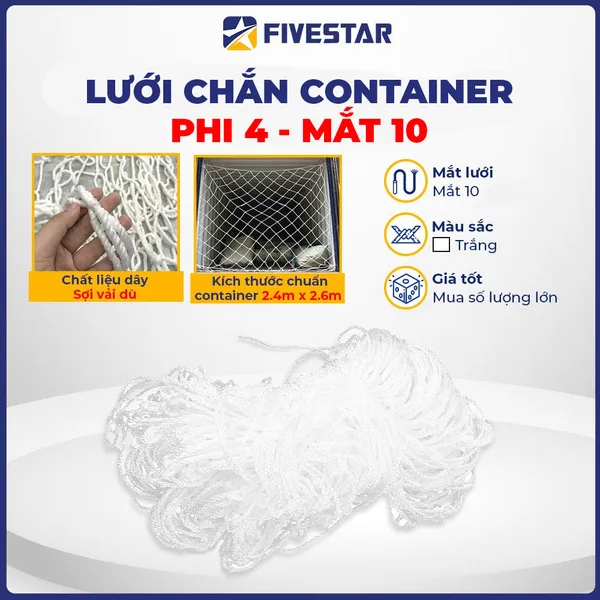 Lưới chắn container phi 4 mắt 10cm