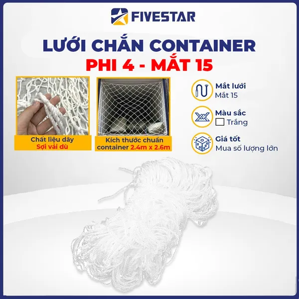 Lưới chắn container phi 4 mắt 15cm