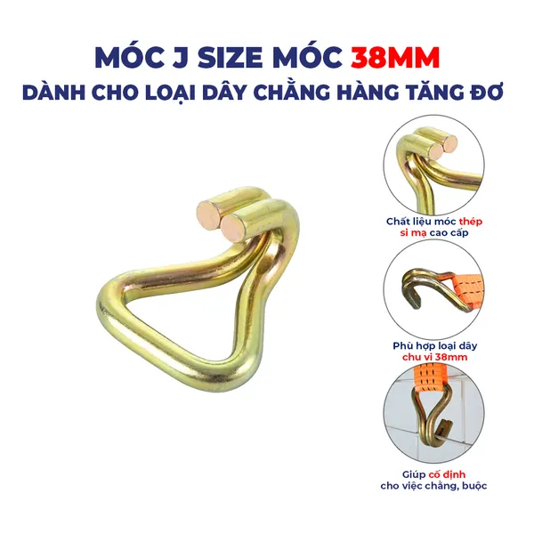 Móc J bản 38mm
