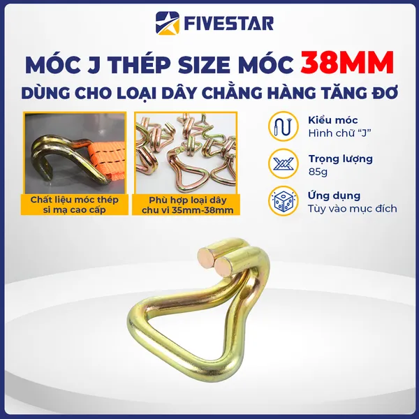 Móc J bản 38mm
