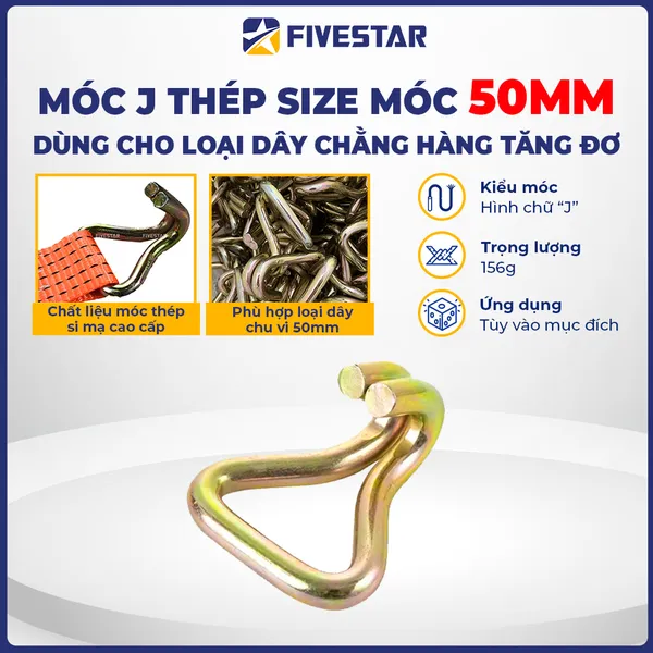 Móc J bản 50mm