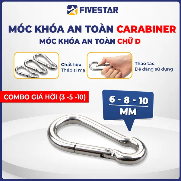 Móc khóa an toàn thép cao cấp