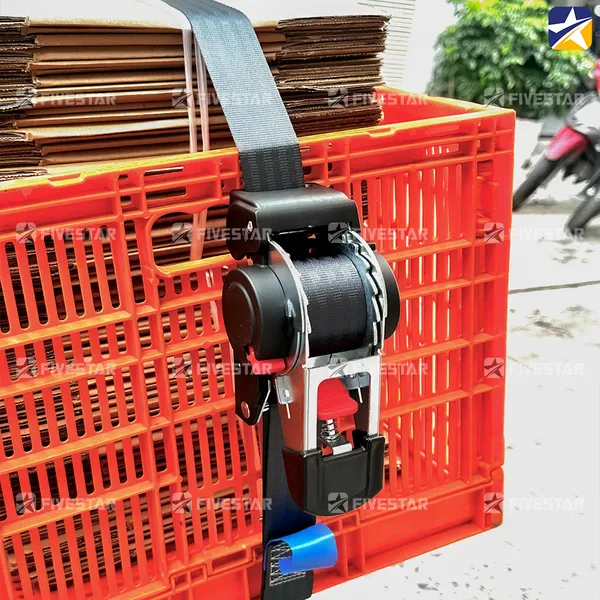 Dây tăng đơ tự rút bản 35mm tải 1 tấn móc J