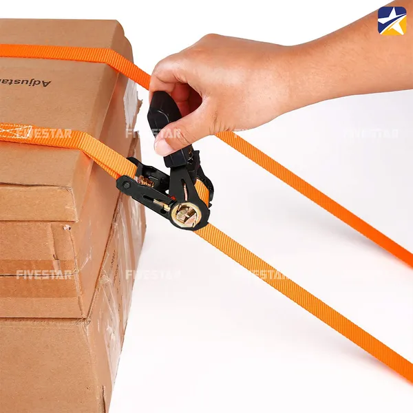 Dây Tăng Đơ Bản 25mm Tải 800kg Không Móc Cán Nhựa