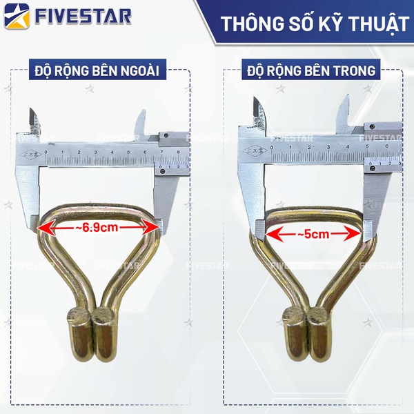Móc J bản 50mm tải 3 tấn