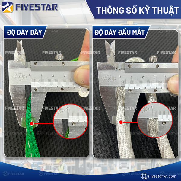 Dây cáp vải tải 2 tấn