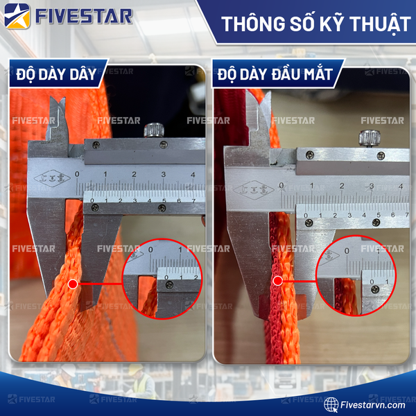 Dây cáp vải tải 10 tấn