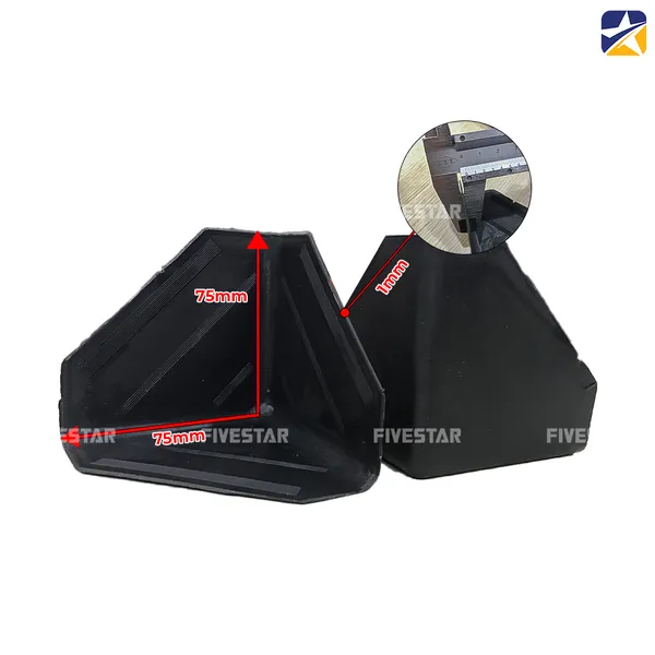 Nẹp góc nhựa 3 chấu 75x75x75mm