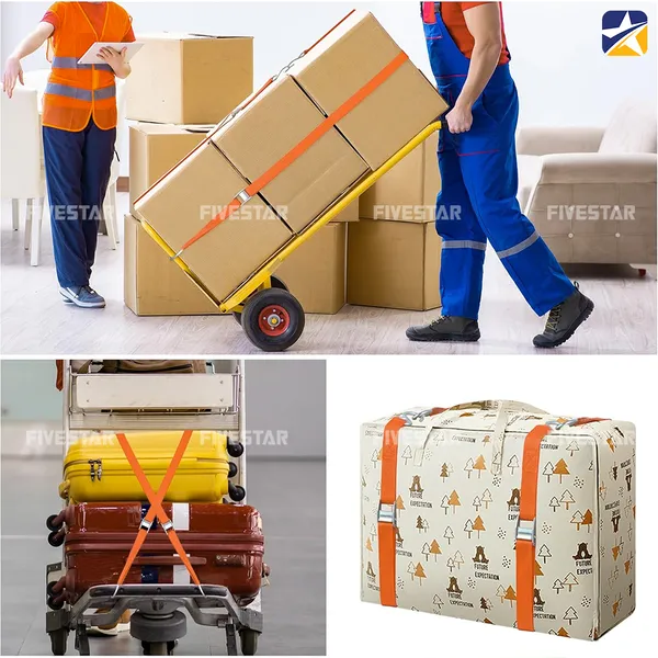 Dây chằng hàng khóa cam bản 25mm tải 250kg móc J