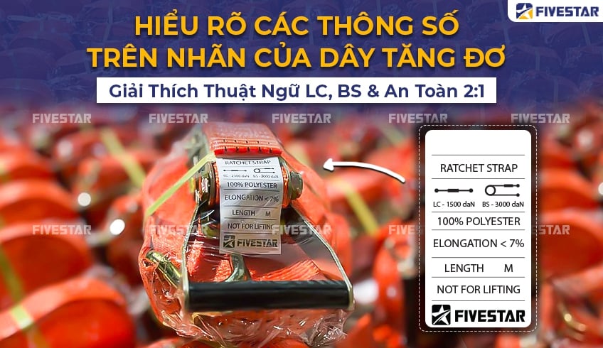 Giải Mã Thông số Dây Chằng Hàng Tăng Đơ: Hiểu Rõ LC, BS & An Toàn 2:1