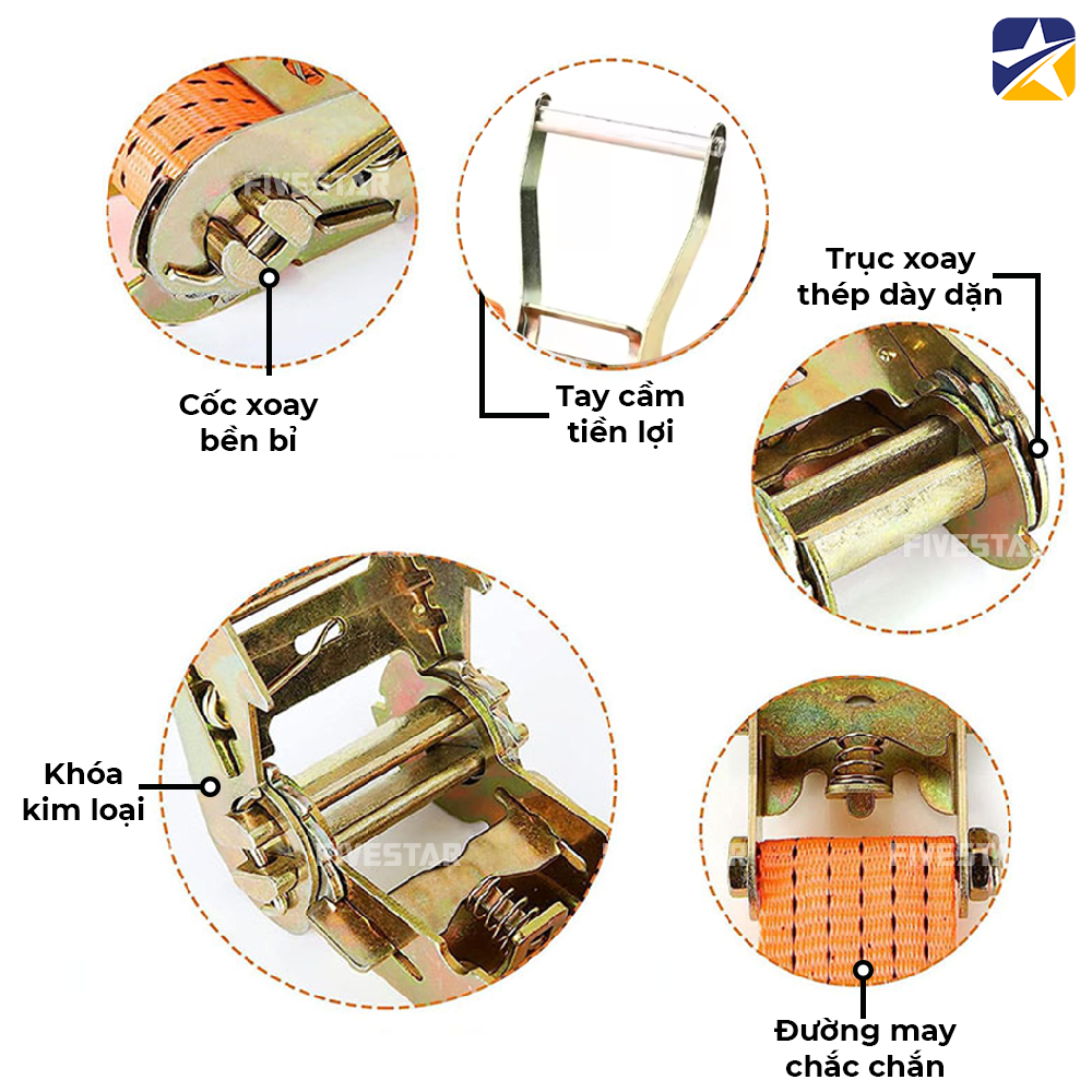 Ưu điểm vượt trội về linh kiện giúp khách hàng yên tâm về dây tăng đơ bản 50mm tải 5 tấn móc J Ưu điểm vượt trội về linh kiện giúp khách hàng yên tâm về dây tăng đơ bản 50mm tải 5 tấn móc J