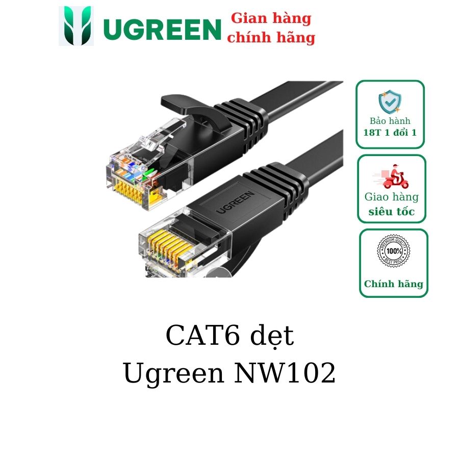 Cáp mạng CAT6 dài 30M đúc sẵn Ugreen 50182