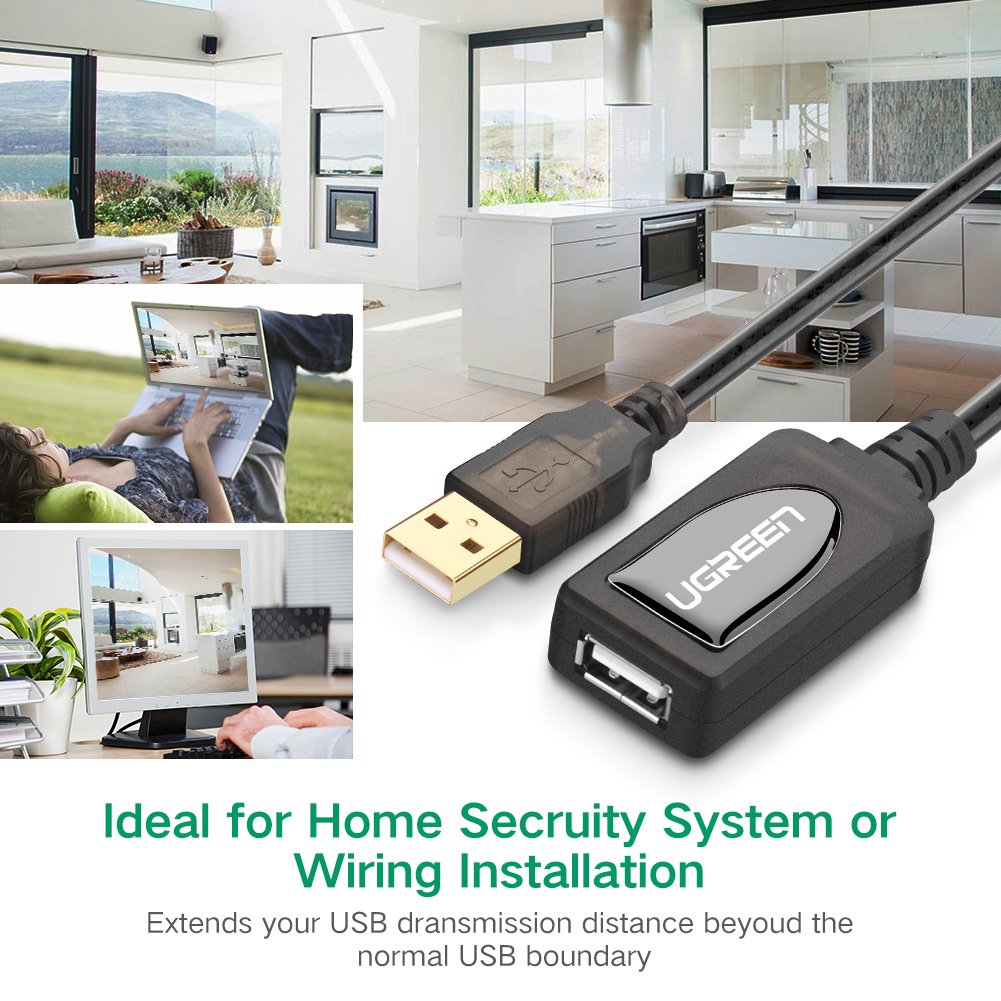 USB 2.0 extension cable 15m with IC Ugreen 10323