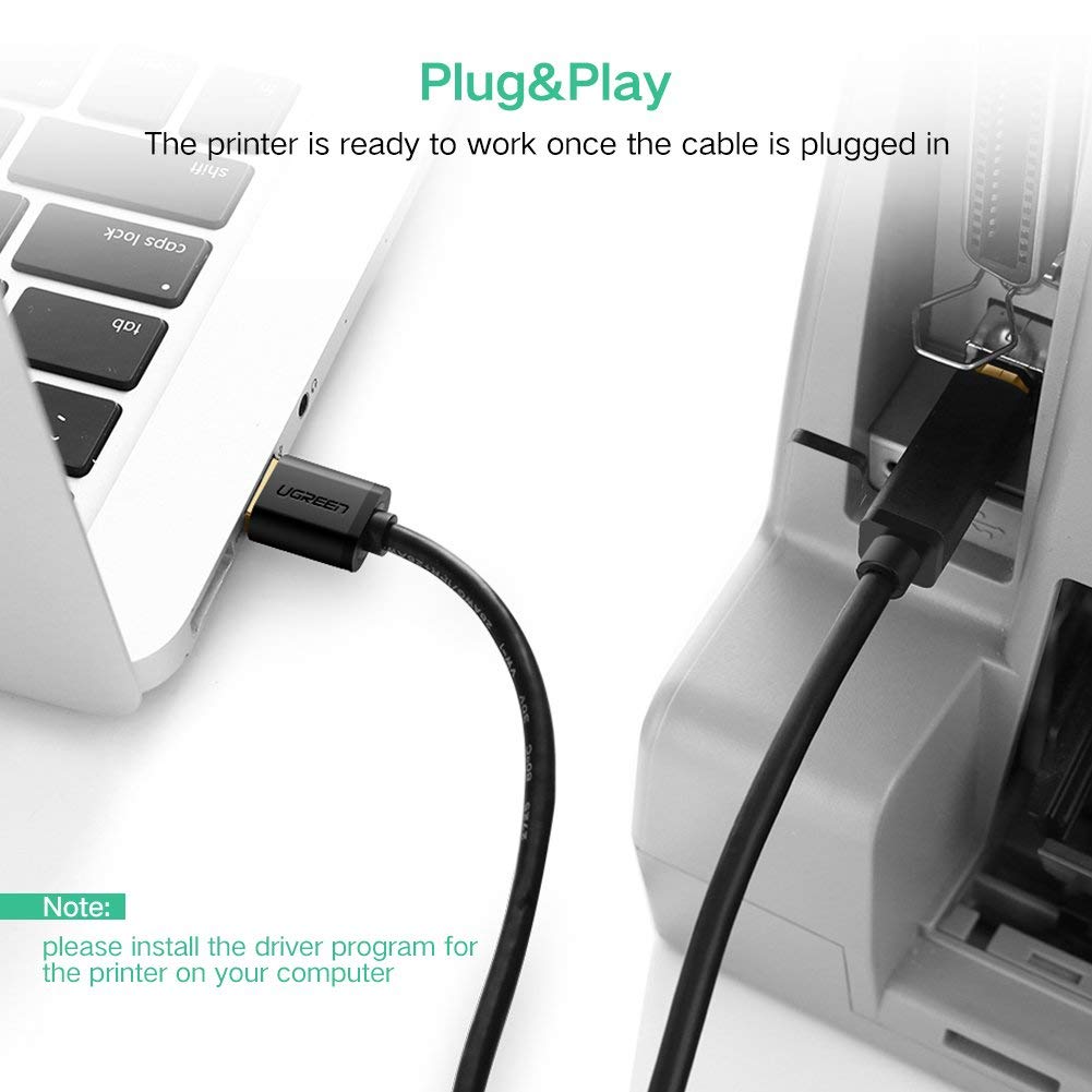 Cáp máy in USB 2.0 15m Ugreen 10362 Cáp máy in USB 2.0 15m Ugreen 10362