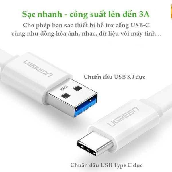 Cáp chuyển USB Type C to USB 3.0 dài 1m Ugreen 10692