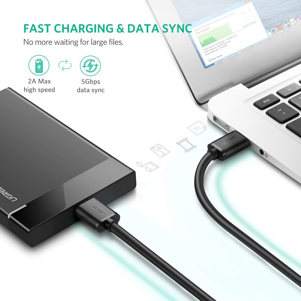 Cáp chuyển USB 3.0 to Micro B dài 1.5M Ugreen 10842