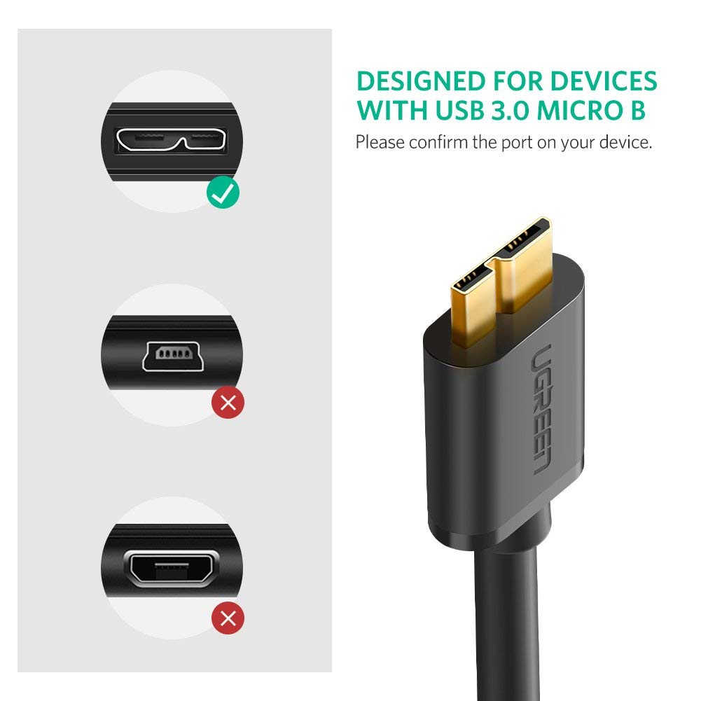 Cáp chuyển USB 3.0 to Micro B dài 1.5M Ugreen 10842