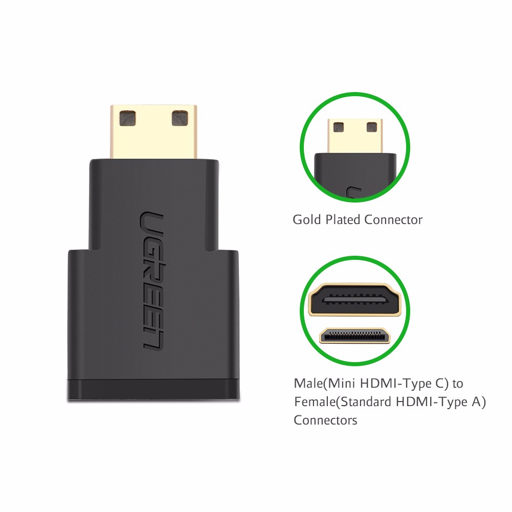 Đầu chuyển Mini HDMI to HDMI  Ugreen 20101