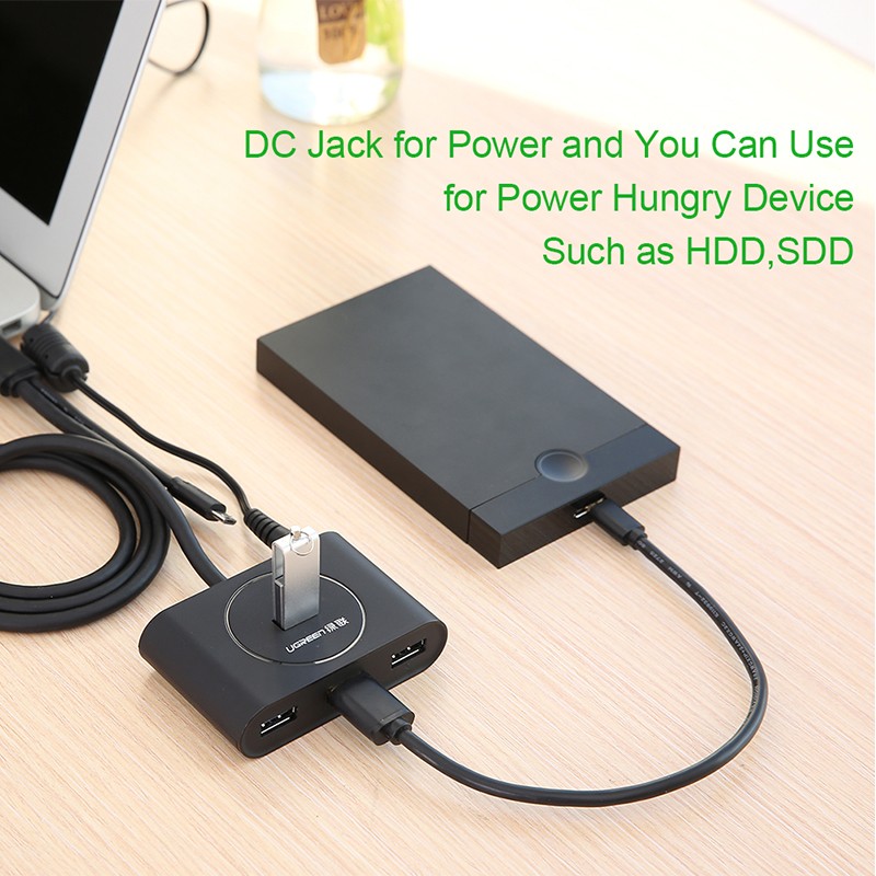 Bộ chia usb 3.0 4 cổng hỗ trợ OTG Ugreen 20292