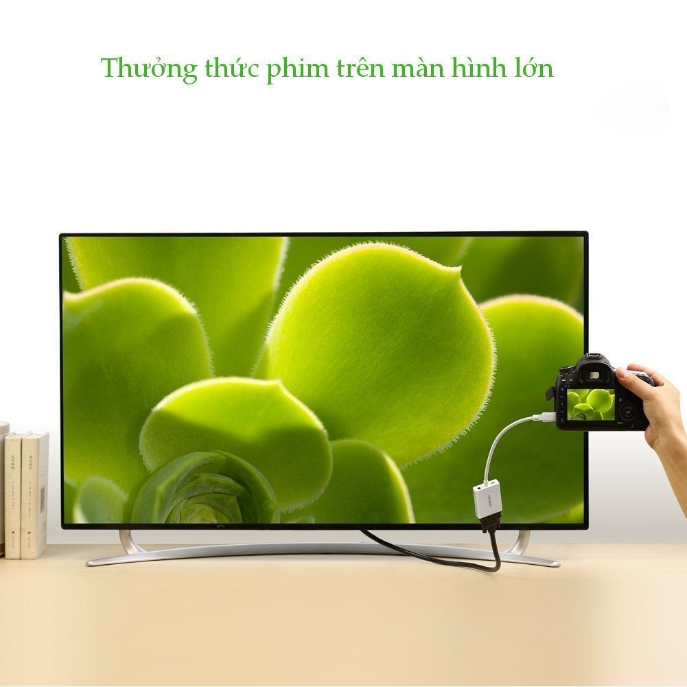 Cáp chuyển Mini Hdmi to VGA Ugreen 40217