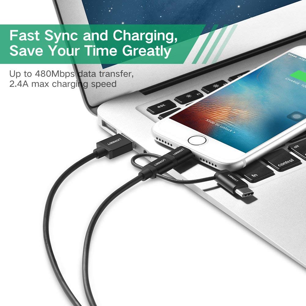 Cáp sạc đa năng USB dài 1m Ugreen 30784