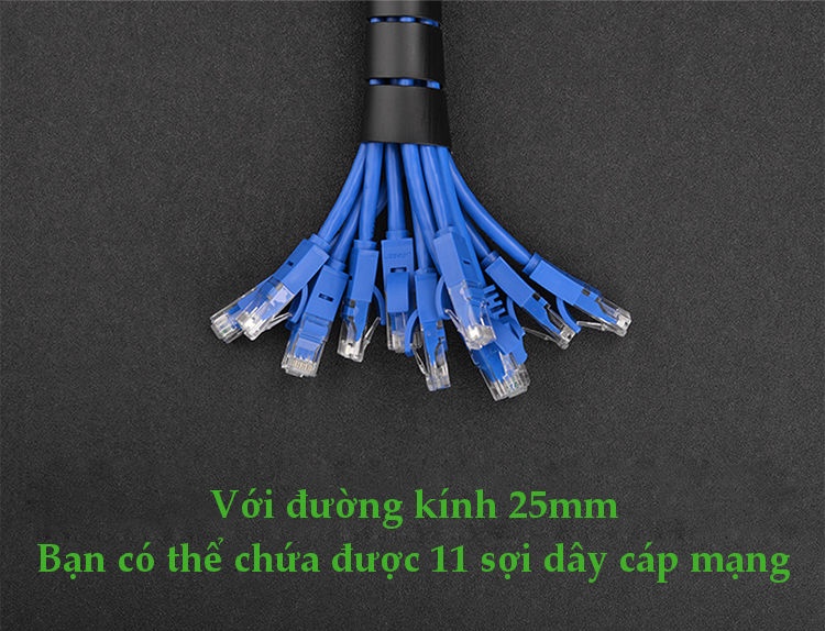 Dây dạng ống xoắn PE bảo vệ cáp dài 5m Ugreen 30820
