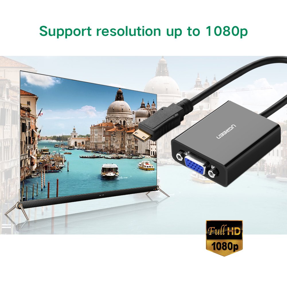 Cáp chuyển Mini HDMI to VGA + Audio Ugreen 40270