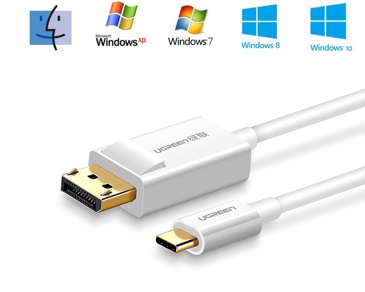 Cáp chuyển USB Type-C to Displayport dài 1,5m Ugreen 40420