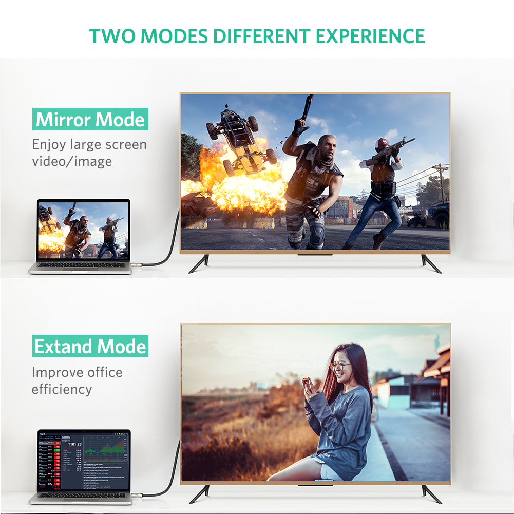 Cáp Displayport 1m hỗ trợ 3D, 4K*2K 60Hz Ugreen 30118