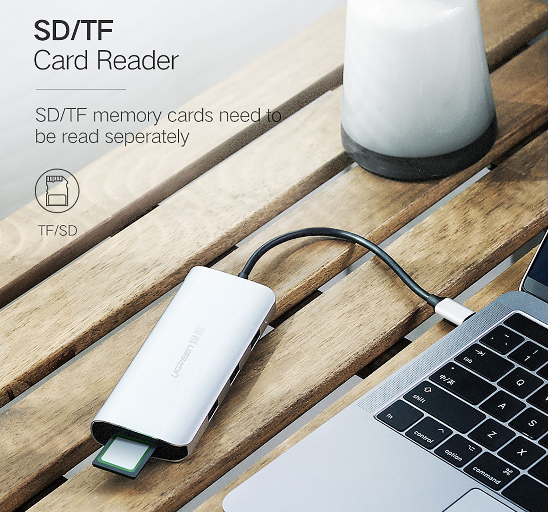 Bộ chuyển USB Type C to HDMI, VGA , USB 3.0 , LAN 1Gbps , Card Reader Ugreen 40873 Bộ chuyển USB Type C to HDMI, VGA , USB 3.0 , LAN 1Gbps , Card Reader Ugreen 40873