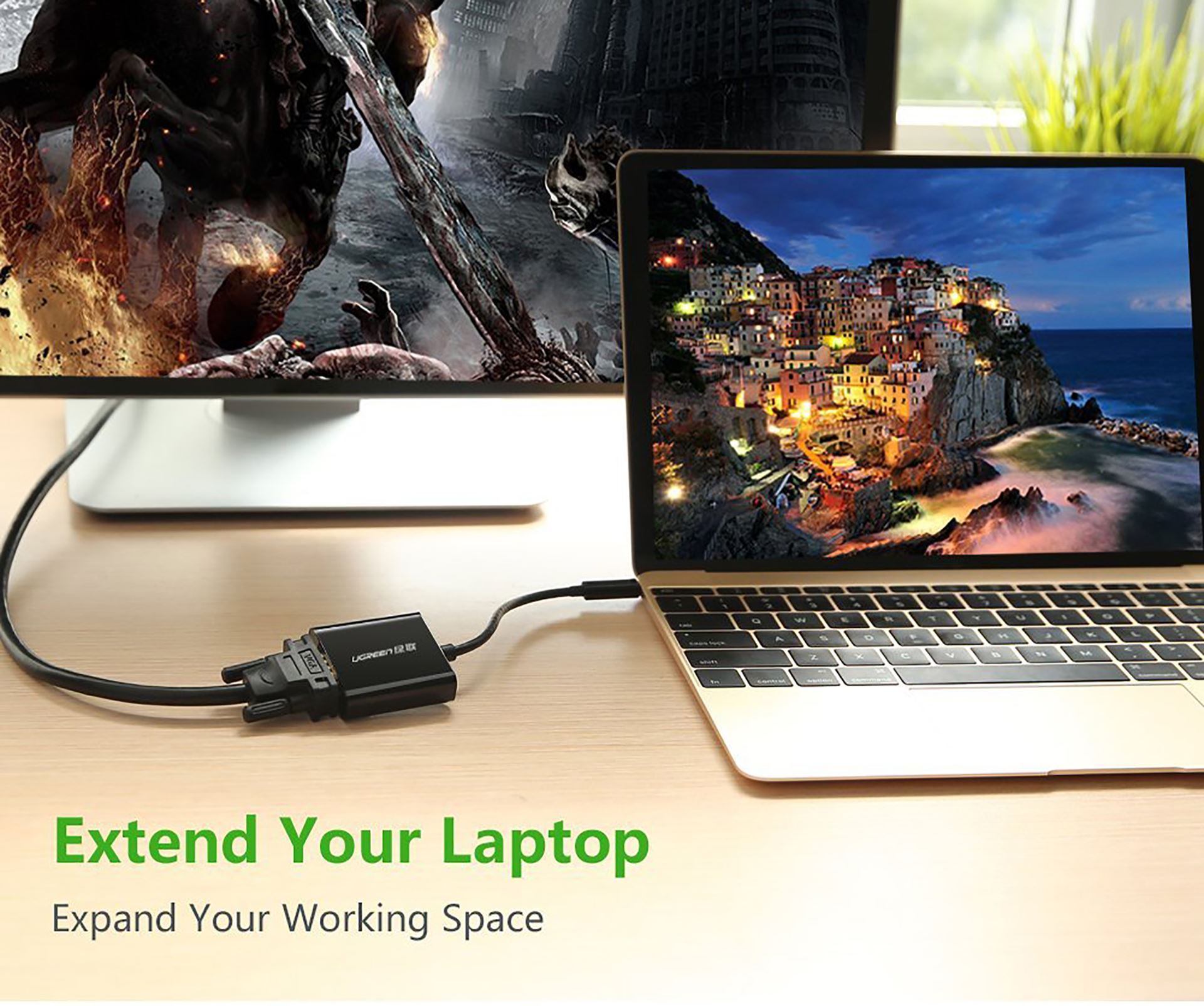 Cáp chuyển USB Type C to VGA Ugreen 50250