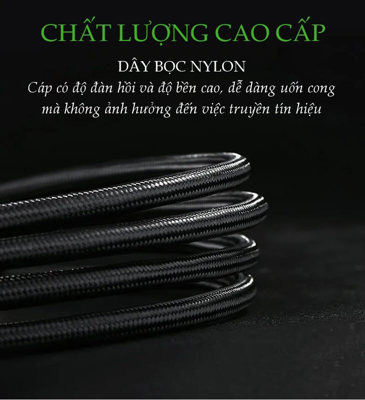 Cáp âm thanh giắc bắp chuối dài 1m Ugreen 50536 Cáp âm thanh giắc bắp chuối dài 1m Ugreen 50536