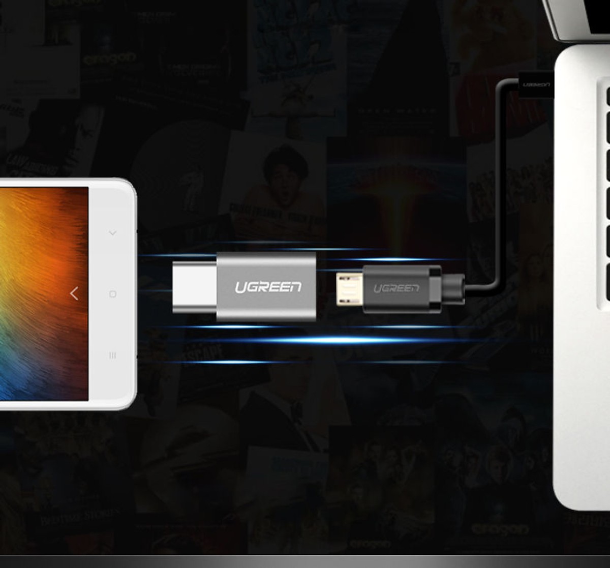 Đầu chuyển USB Type C to Micro USB có hỗ trợ OTG Ugreen 50551