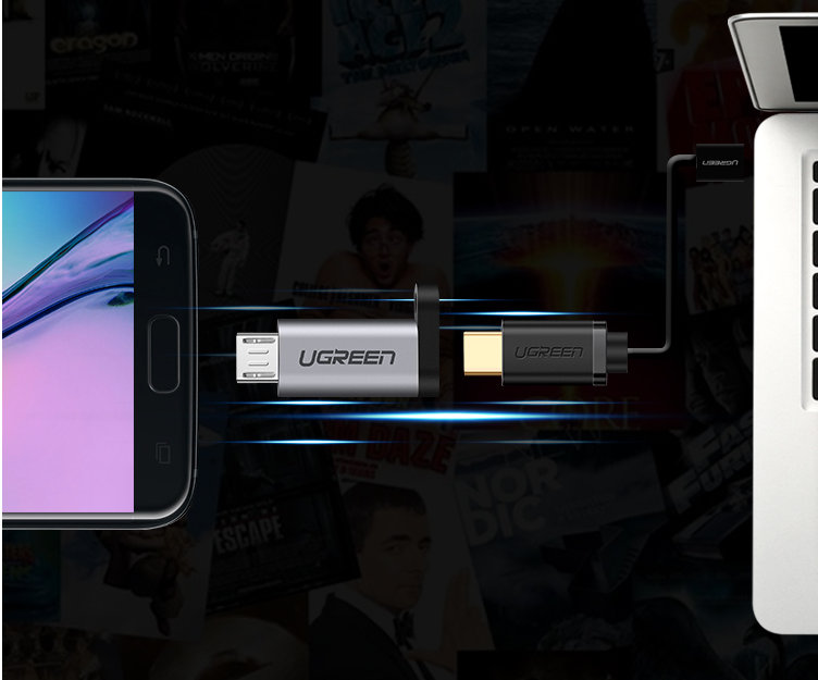 Đầu chuyển Micro USB to Type-C Ugreen 50590
