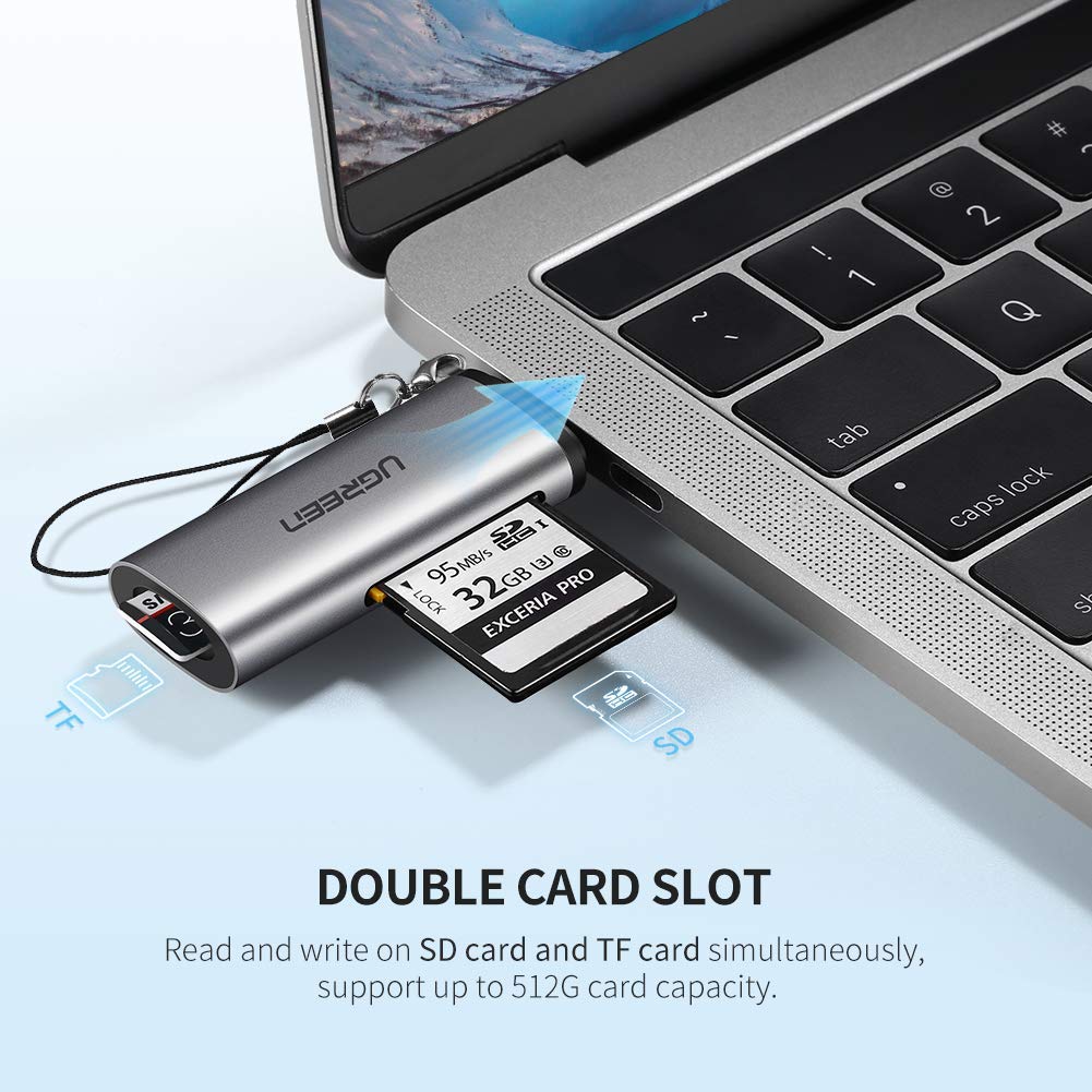 Đầu đọc thẻ USB type-C cho thẻ SD/TF Ugreen 50704