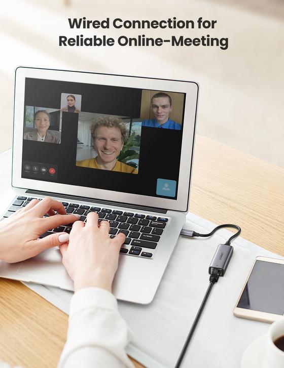 Cáp chuyển Type C sang LAN 1Gbps Ugreen 50737 Cáp chuyển Type C sang LAN 1Gbps Ugreen 50737