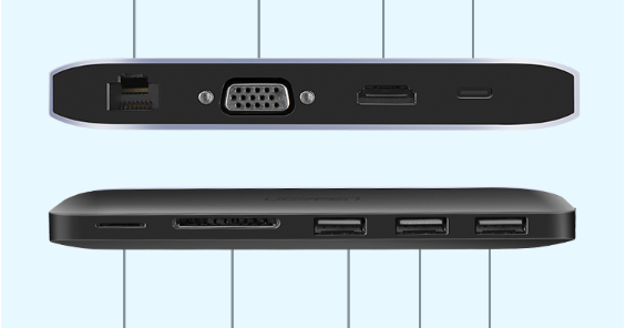 Bộ chuyển USB Type C to HDMI, VGA , USB 3.0 , LAN 1Gbps , Card Reader  Ugreen 50988 Bộ chuyển USB Type C to HDMI, VGA , USB 3.0 , LAN 1Gbps , Card Reader  Ugreen 50988