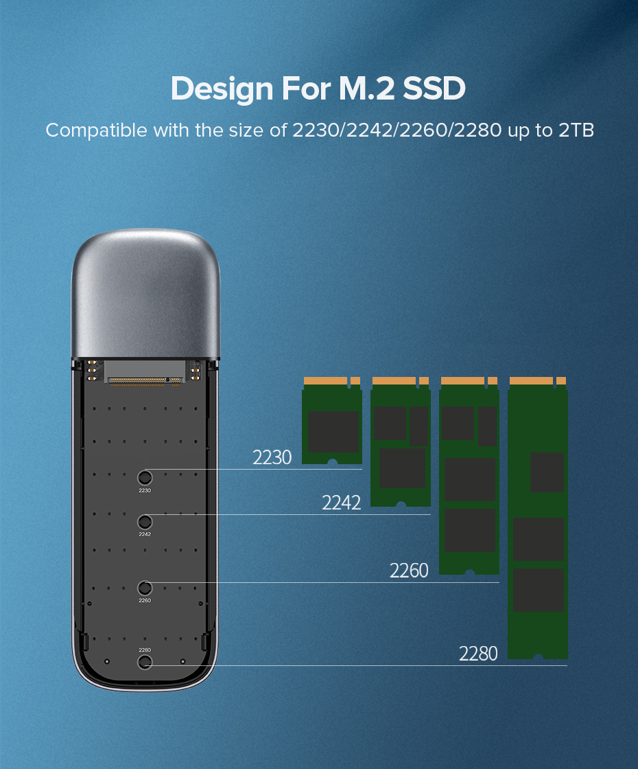 Thiết bị ổ cứng M2 kết nối Sata M-Key qua cổng USB Ugreen 60354 Thiết bị ổ cứng M2 kết nối Sata M-Key qua cổng USB Ugreen 60354