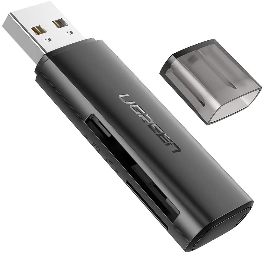 Đầu đọc thẻ nhớ SD/TF chuẩn USB 2.0 Ugreen 60721 Đầu đọc thẻ nhớ SD/TF chuẩn USB 2.0 Ugreen 60721