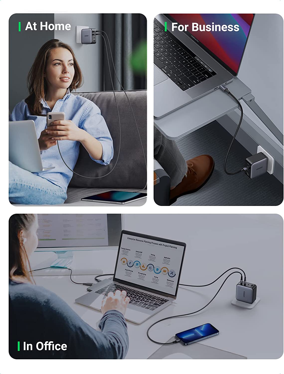 Bộ sạc UGREEN 100W USB C Ugreen 40737 Bộ sạc UGREEN 100W USB C Ugreen 40737