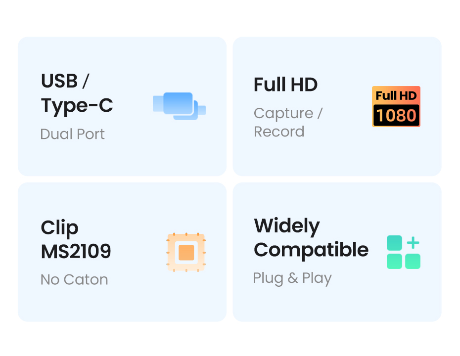 Thiết bị ghi hình HDMI to USB 2.0 / Type-C Ugreen 40189 Thiết bị ghi hình HDMI to USB 2.0 / Type-C Ugreen 40189